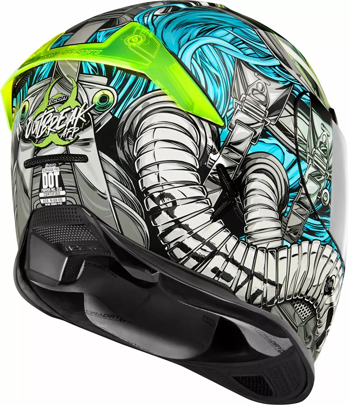 CASCO INTEGRALE - ICON AIFRAME PRO OUTBREAK - OMOLOGATO ECE 2206