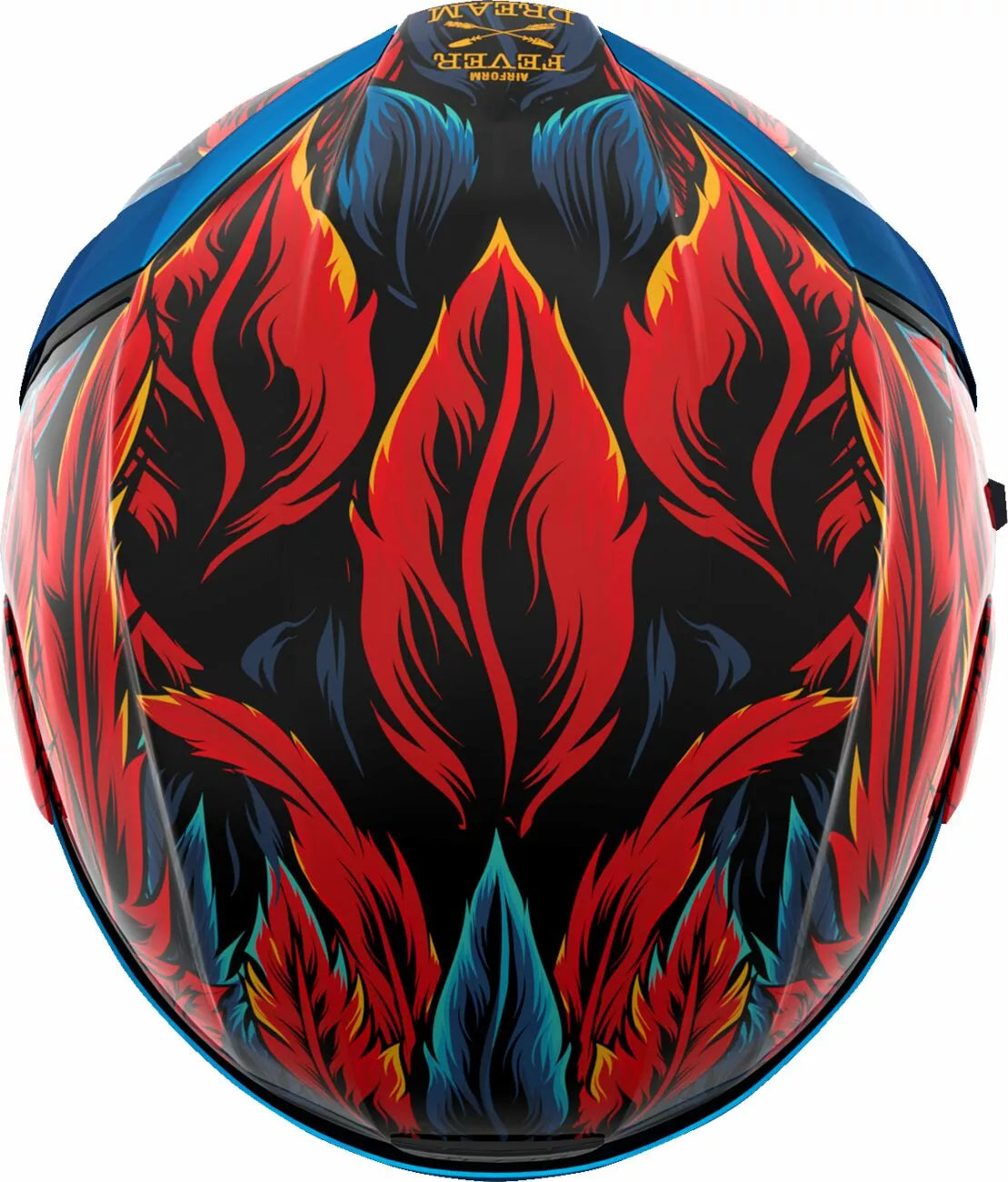 CASCO INTEGRALE - ICON AIRFORM FEVER DREAM - OMOLOGATO ECE 2206 ROSSO E BLU