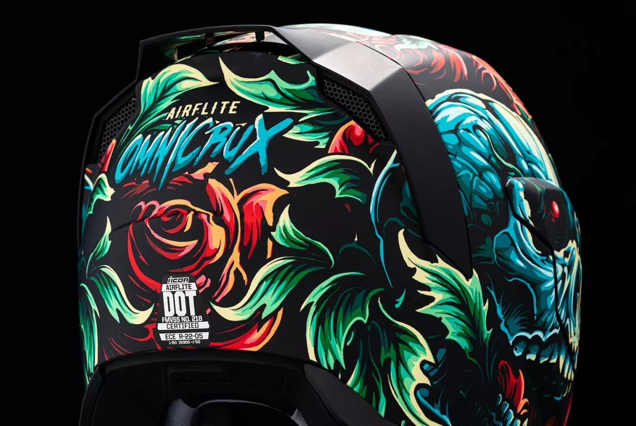 CASCO INTEGRALE - ICON AIRFLITE OMNICRUX - OMOLOGATO ECE 2206