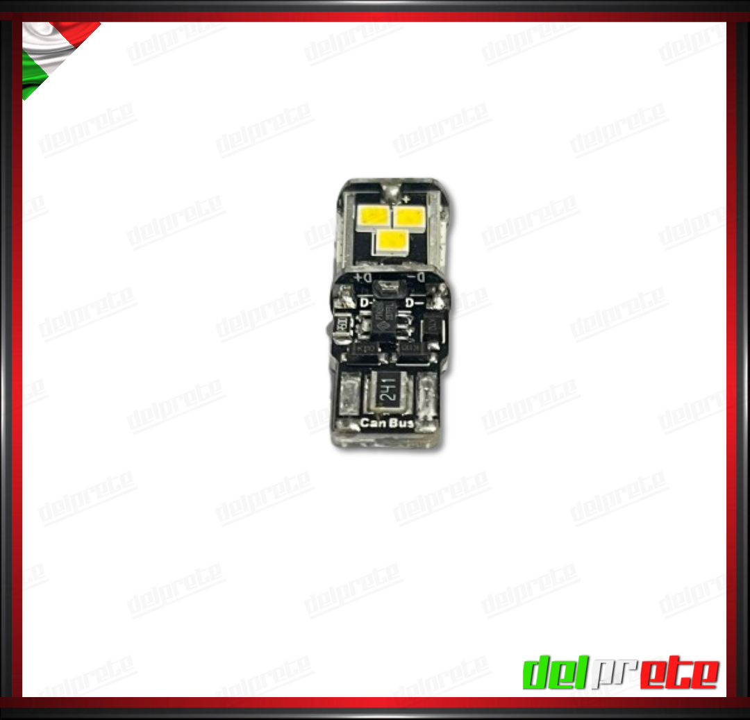 COPPIA T-10 LED SUPER CANBUS REALE 100% NO ERROR PLUG/PLAY NESSUNA MODIFICA