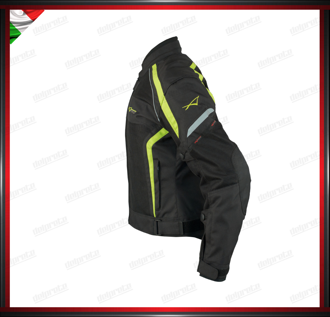 GIACCA IN TESSUTO DA DONNA FLUO CON PROTEZIONI OMOLOGATE CE IMPERMEABILE ETRAIBILE E LAVABILE