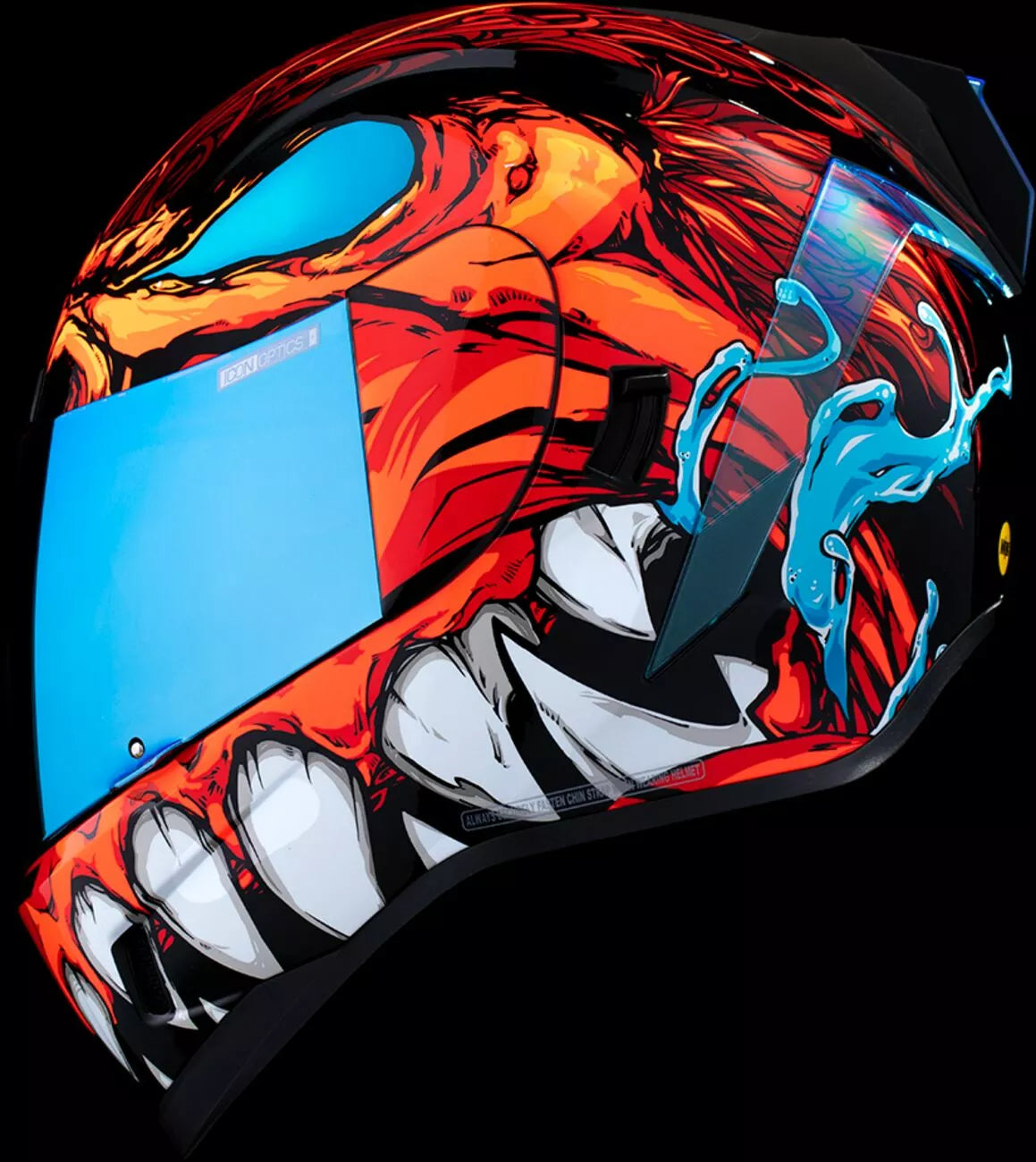 CASCO INTEGRALE - ICON AIRFORM MANIK'RR MIPS - OMOLOGATO ECE 2206 ROSSO AZZURRO