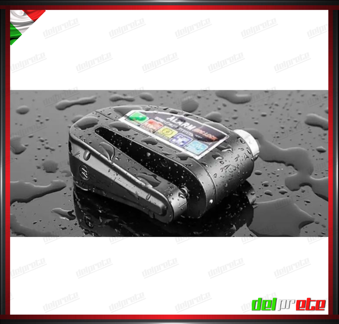 BLOCCADISCO CON ALLARME MOTO SCOOTER 110 DECIBEL ANTI SOLLEVAMENTO