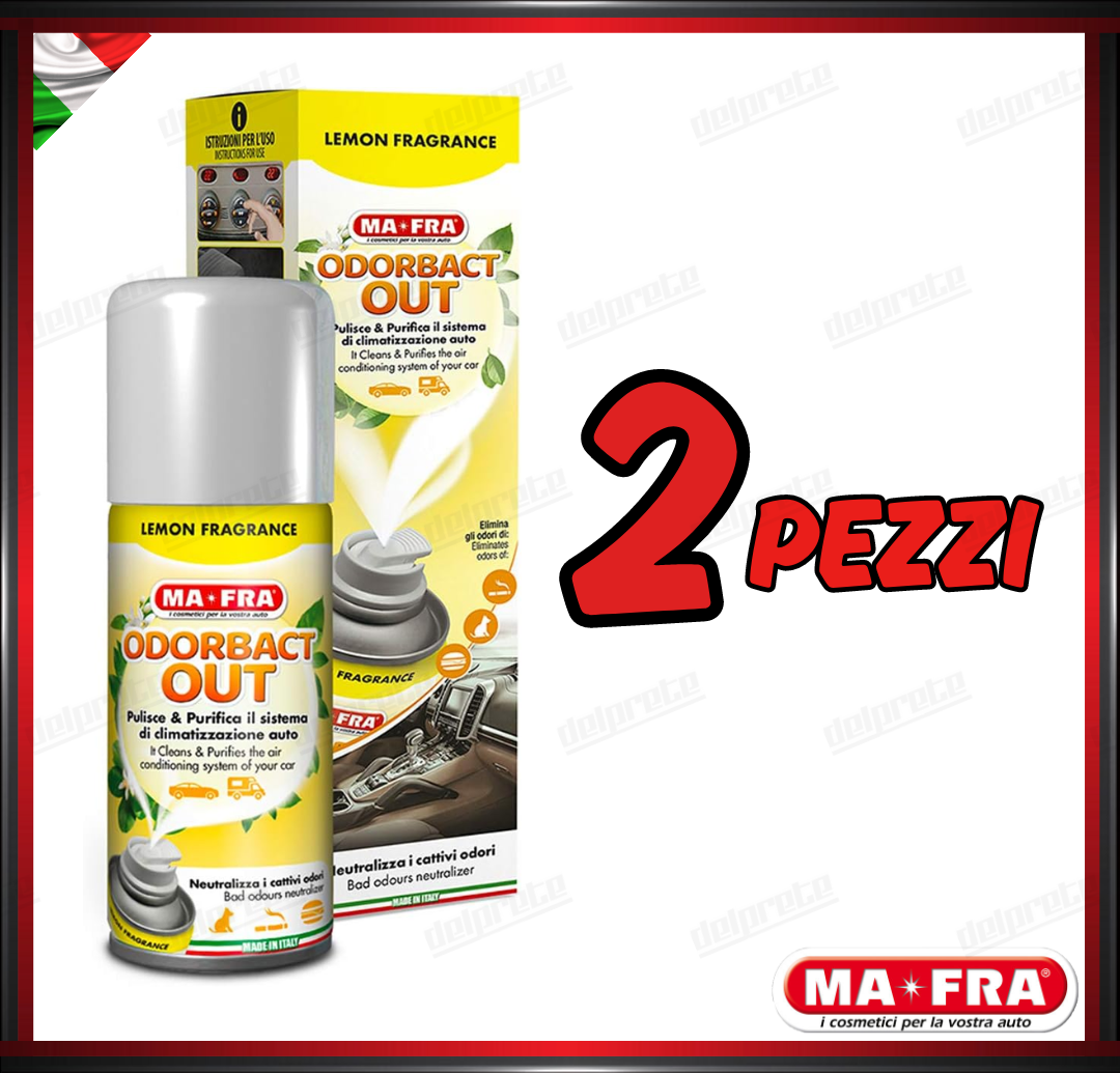 MAFRA - KLIMA ODORBACT OUT LEMON CAR PURIFICANTE ABITACOLO CLIMA 150ML