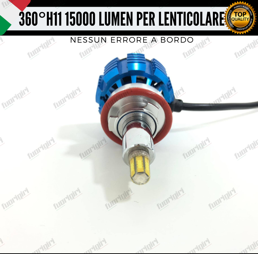 KIT FULL LED H11 360° GRADI PER LENTICOLARI DAIHATSU TERIOS MK2 100% NO ERRORE