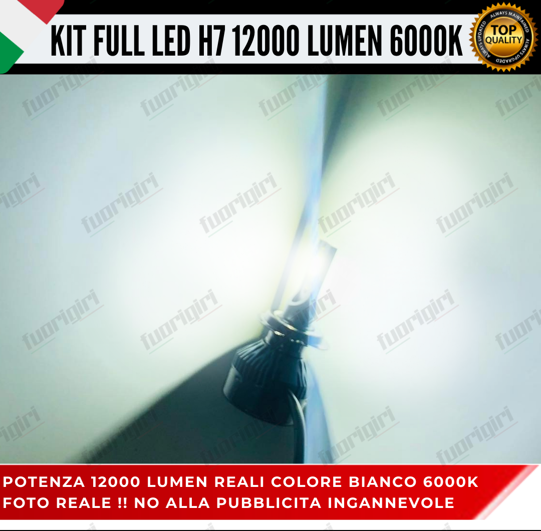 KIT FULL LED CITROEN C3 MK3 III H7 ANABBAGLIANTI 6000K BIANCO 12000 LUMEN CANBUS