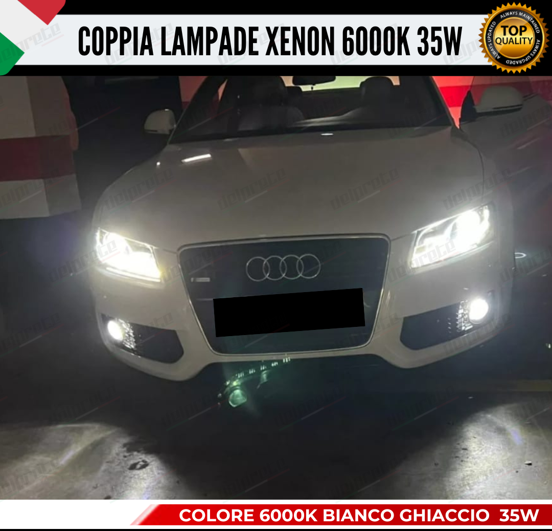 COPPIA LAMPADE XENON D1S 35W LUCE 6000K BIANCO GHIACCIO CHEVROLET CORVETTE C6
