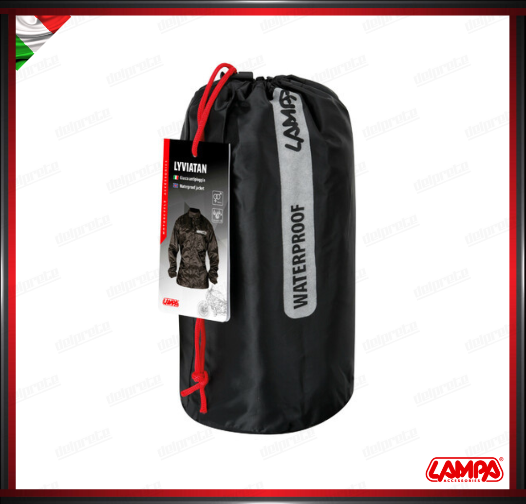 LYVIATAN - GIACCA ANTIPIOGGIA INSERTI RIFLETTENTI FODERA IN RETE - LAMPA