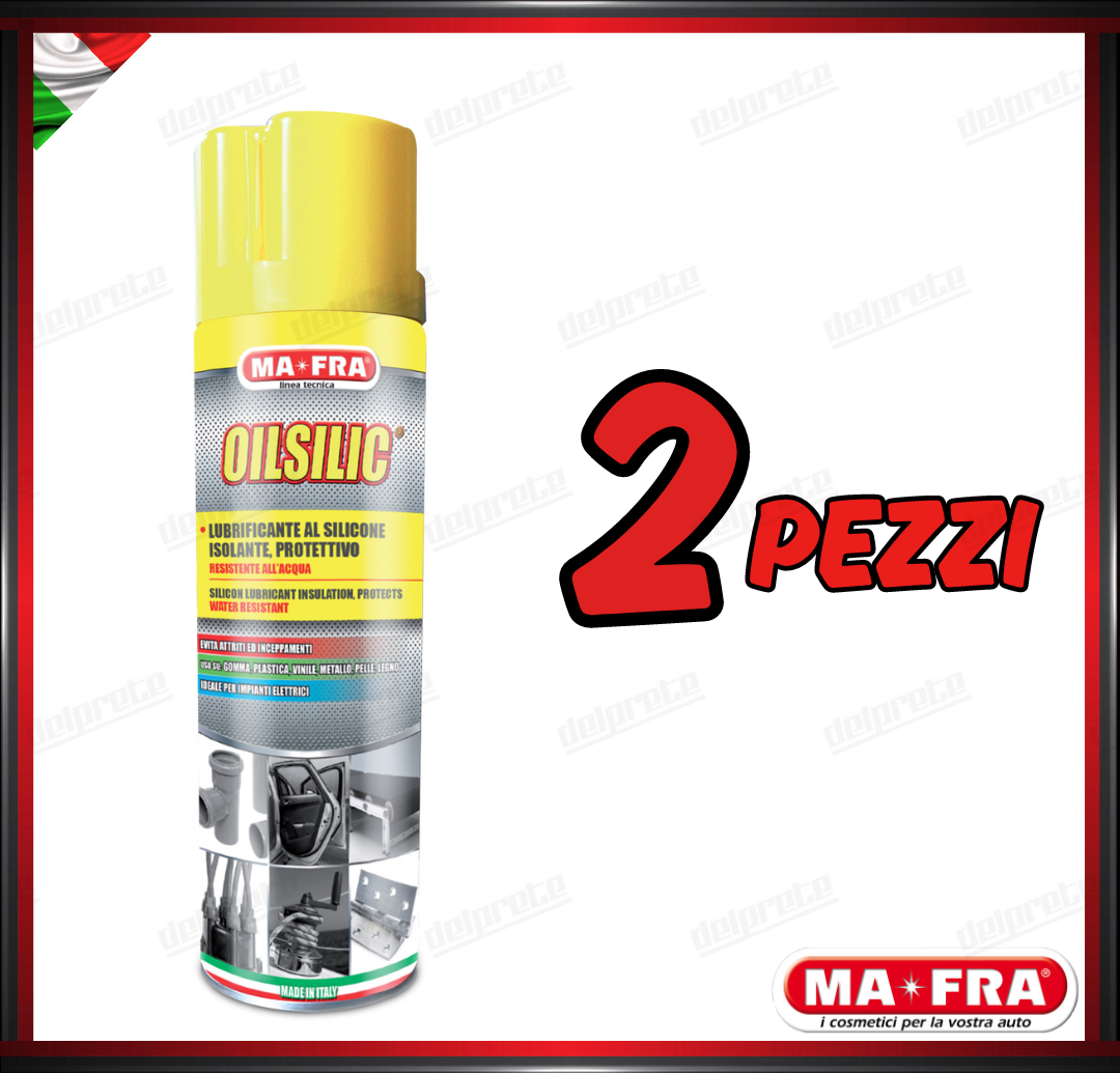 MAFRA - OIL SILIC SPRAY SUPER LUBRIFICANTE AD ALTA EFFICIENZA ELIMINA CIGOLI 200ML