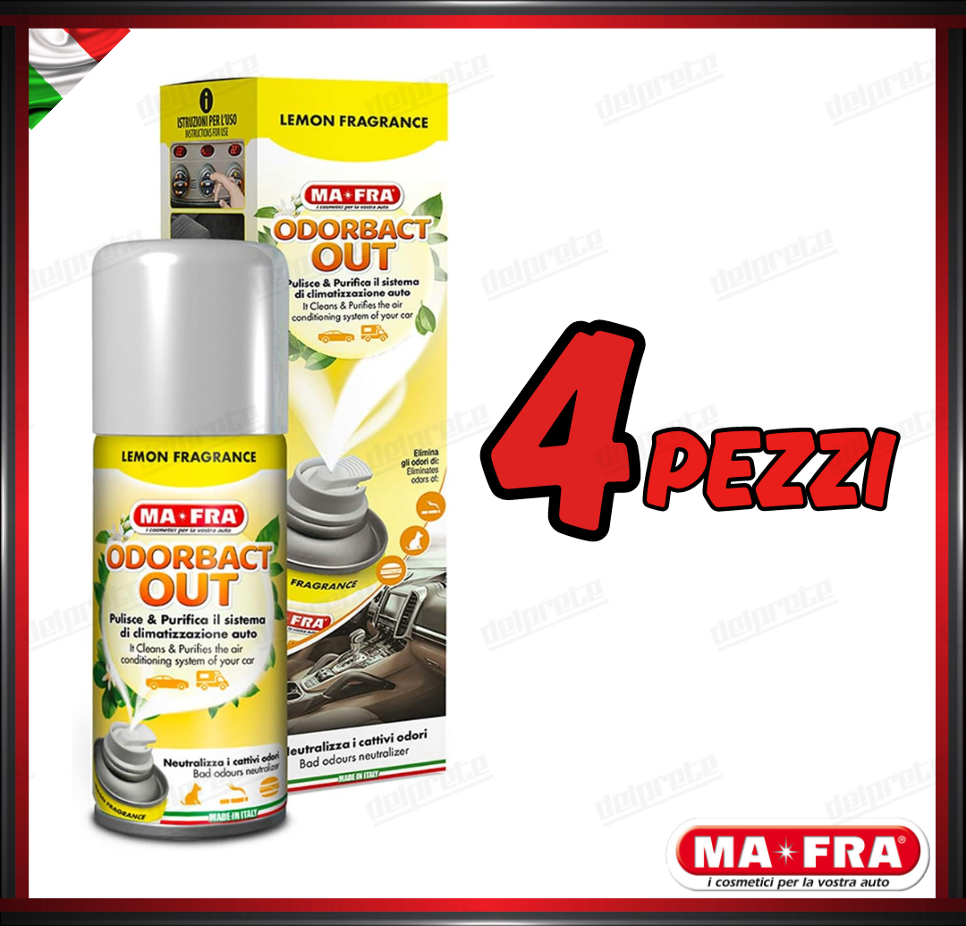 MAFRA - KLIMA ODORBACT OUT LEMON CAR PURIFICANTE ABITACOLO CLIMA 150ML