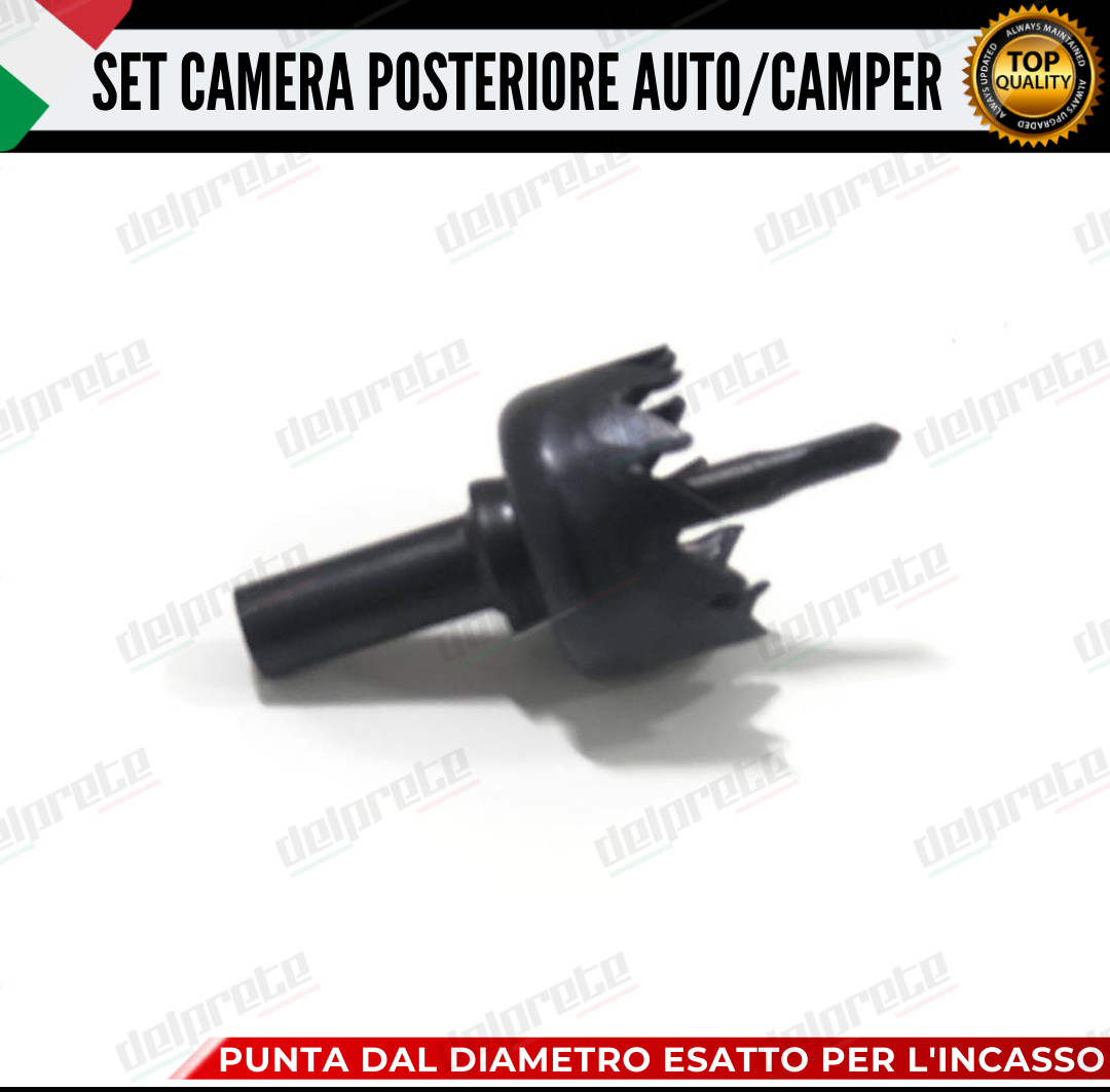 TELECAMERA POSTERIORE LED RETROMARCIA AUTO RETROCAMERA PARCHEGGIO CAMPER 480 TVL