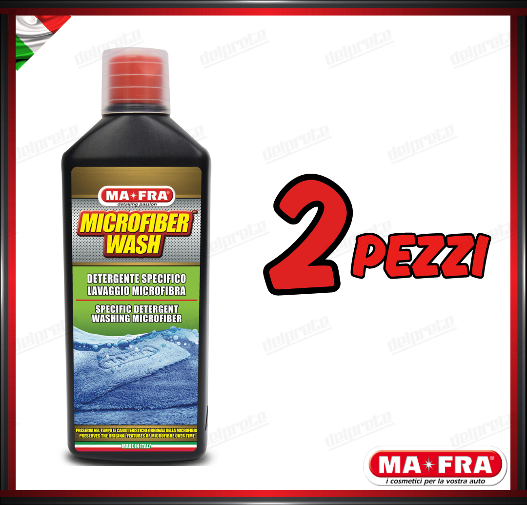 MAFRA - MICROFIBER WASH DETERGENTE SPECIFICO PER LA PULIZIA DI PANNI E GUANTI 1LT