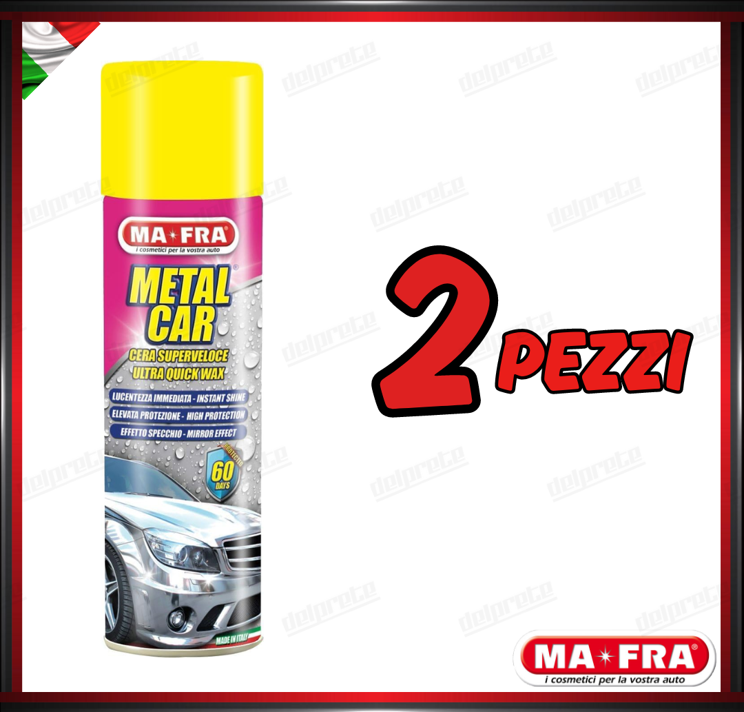 MAFRA - METAL CAR CERA SPRAY LUCIDANTE PROTETTIVO PER CARROZZERIA 500ML