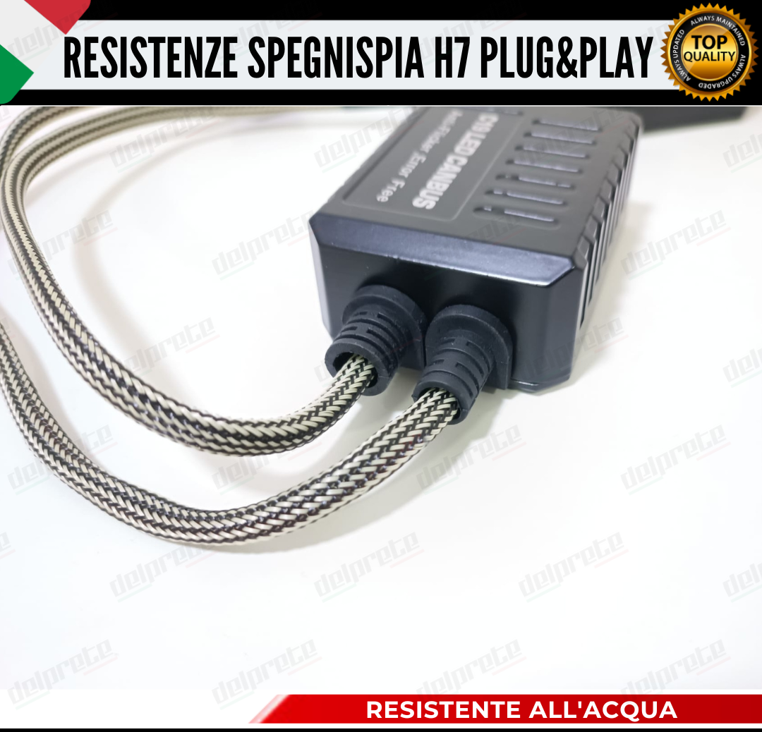 X2 RESISTENZE FILTRI AGGIUNTIVE CANBUS PER LAMPADE KIT LED H7 SPEGNI SPIA-ERRORE
