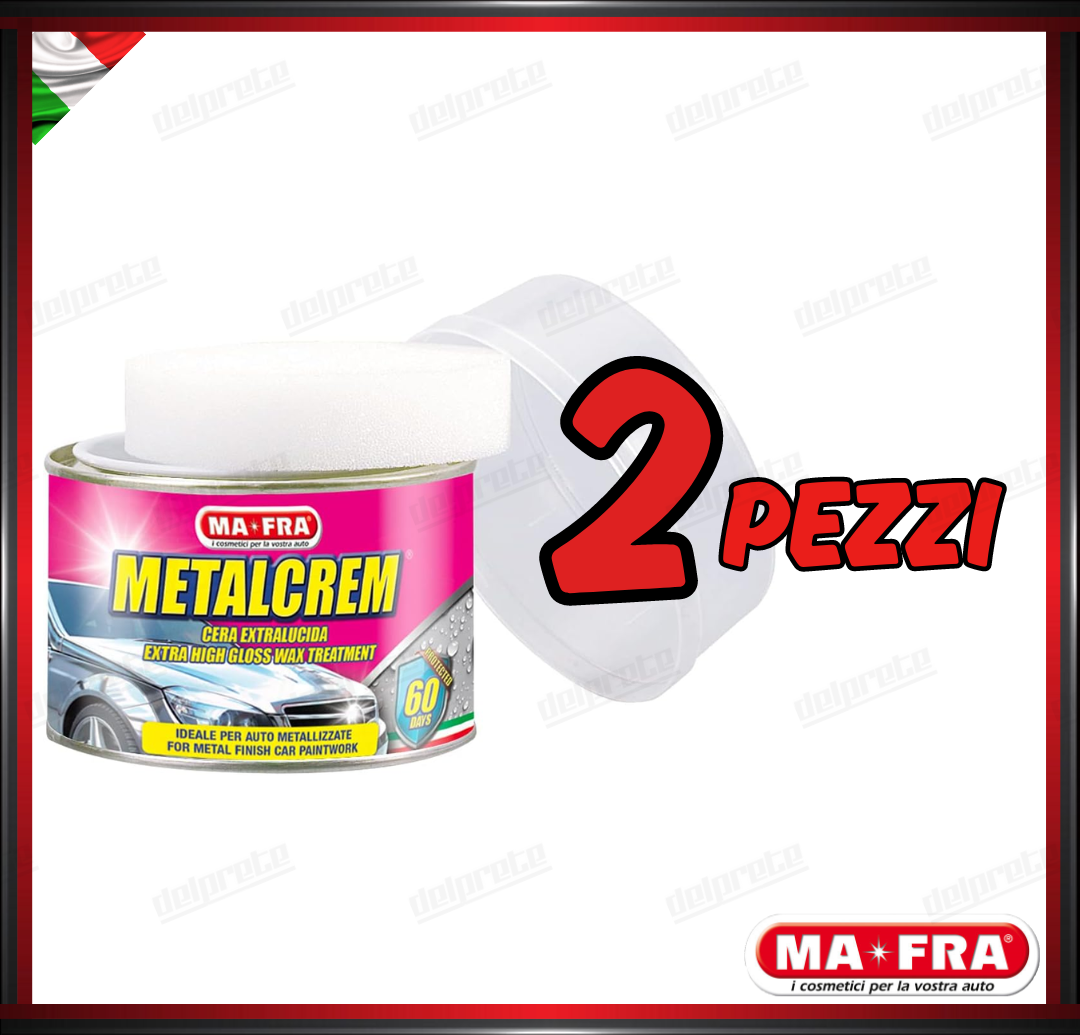 MAFRA - METAL CREM CERA EXTRALUCIDA LUCIDANTE IDEALE PER VERNICI METALLIZZATE 250 ML
