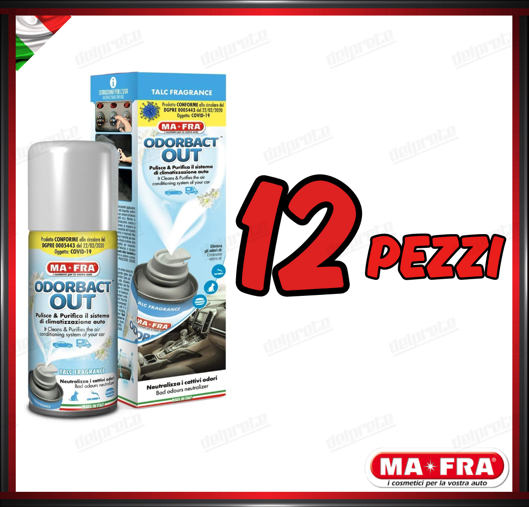 MAFRA - KLIMA ODORBACT OUT TALCO PURIFICANTE ABITACOLO CLIMA 150ML