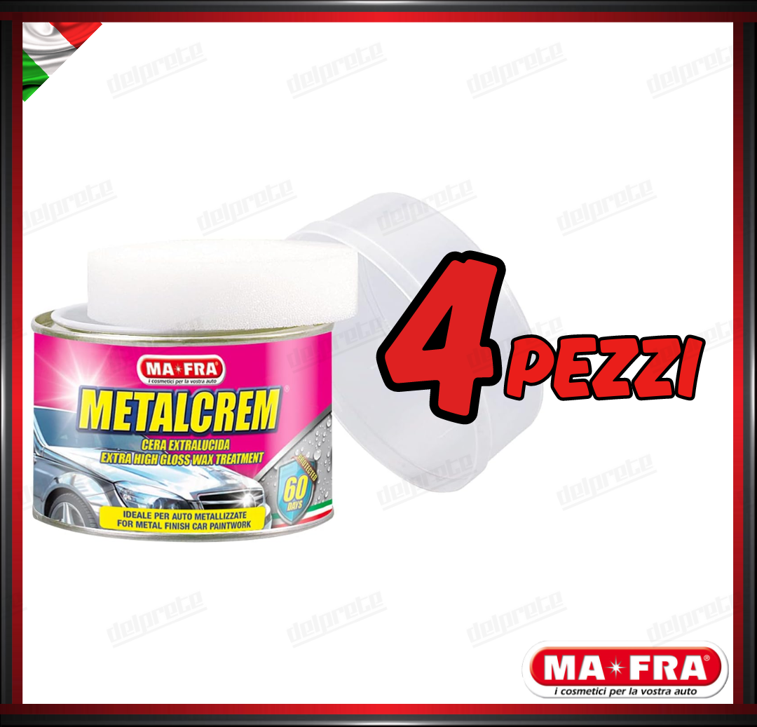 MAFRA - METAL CREM CERA EXTRALUCIDA LUCIDANTE IDEALE PER VERNICI METALLIZZATE 250 ML