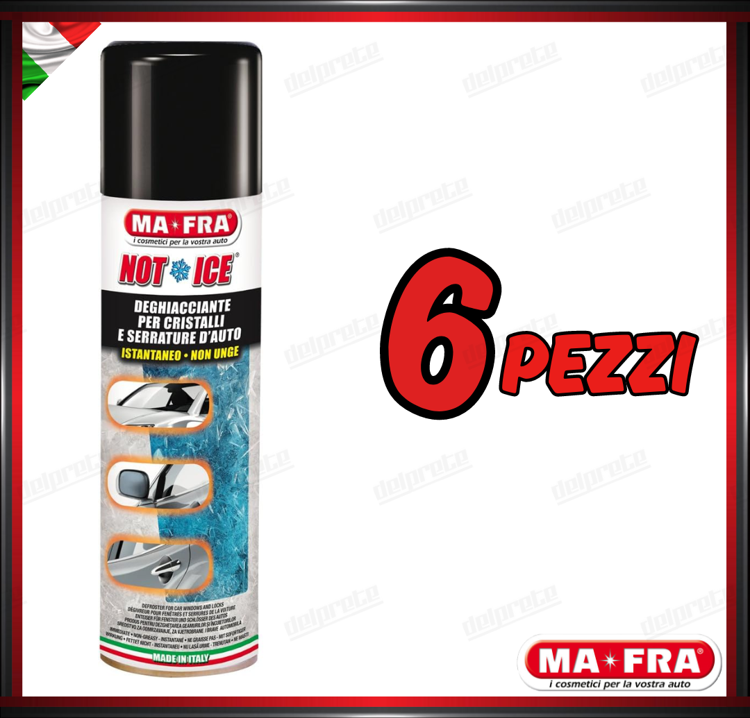 MAFRA - NOT ICE SPRAY DEGHIACCIANTE PER VETRI E SERRATURE RIMUOVI GHIACCIO 300ML