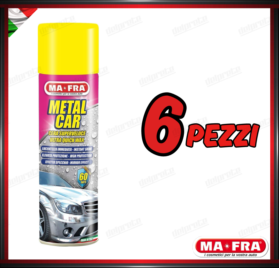 MAFRA - METAL CAR CERA SPRAY LUCIDANTE PROTETTIVO PER CARROZZERIA 500ML