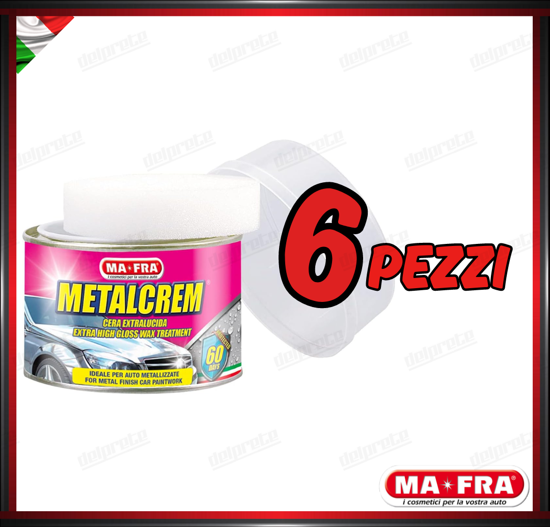 MAFRA - METAL CREM CERA EXTRALUCIDA LUCIDANTE IDEALE PER VERNICI METALLIZZATE 250 ML