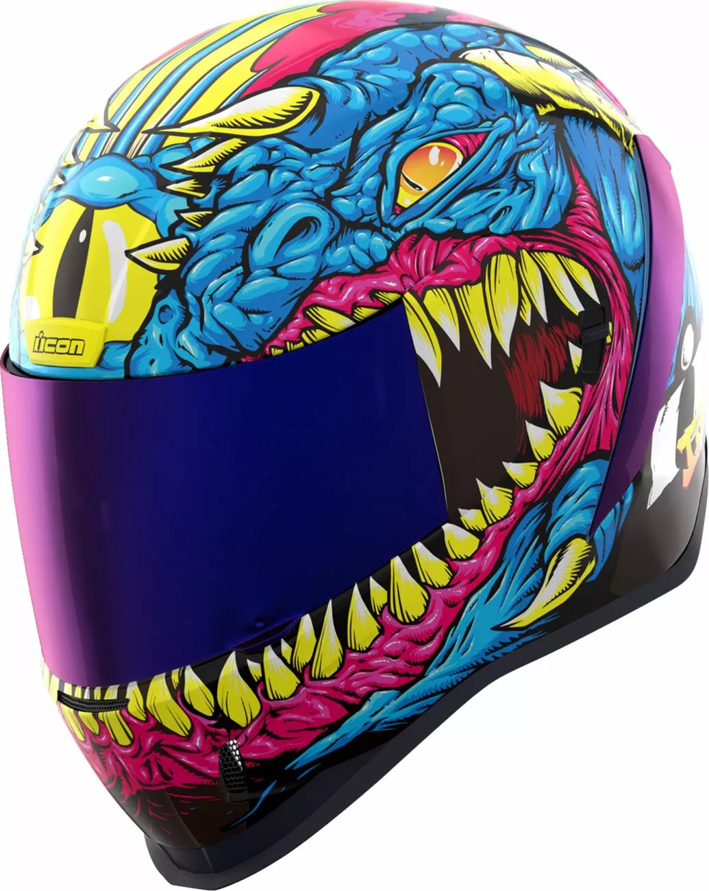 CASCO INTEGRALE - ICON AIRFORM KRYOLA KREEP MIPS - OMOLOGATO ECE 2206 BLU E VIOLA
