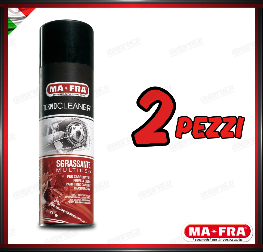 MAFRA - TECNOKLEANER SGRASSANTE MULTIUSO SPRAY 500ML PARTI MECCANICHE FRENI CARBURATORI TRASMISSIONI
