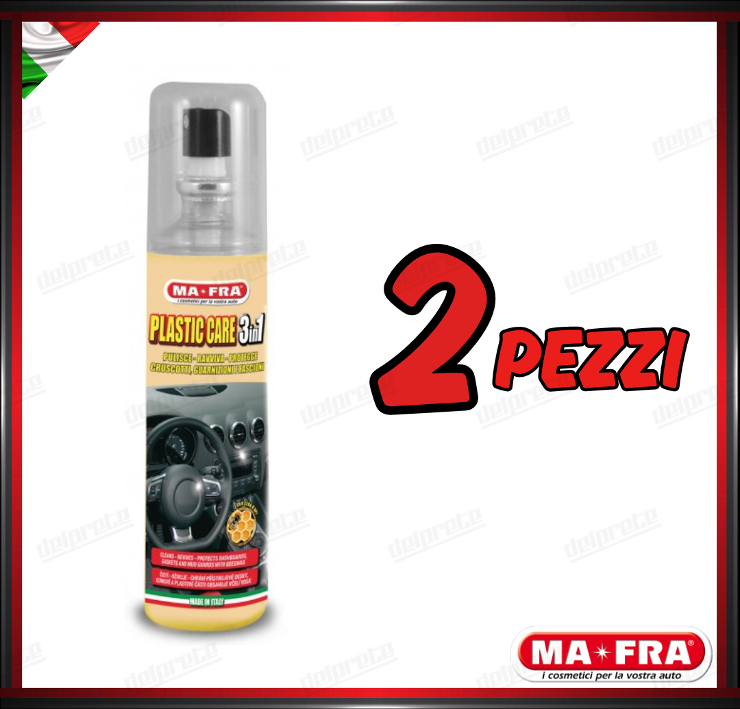 MAFRA - TRATTAMENTO PLASTICHE 3 IN 1 PULITORE RIAVVIVA PULISCE PROTEGGE 150ML