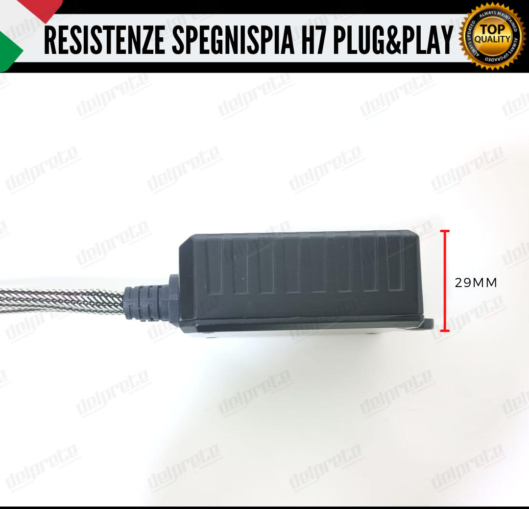 X2 RESISTENZE FILTRI AGGIUNTIVE CANBUS PER LAMPADE KIT LED H7 SPEGNI SPIA-ERRORE