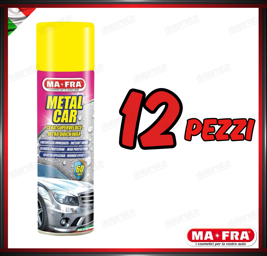 MAFRA - METAL CAR CERA SPRAY LUCIDANTE PROTETTIVO PER CARROZZERIA 500ML