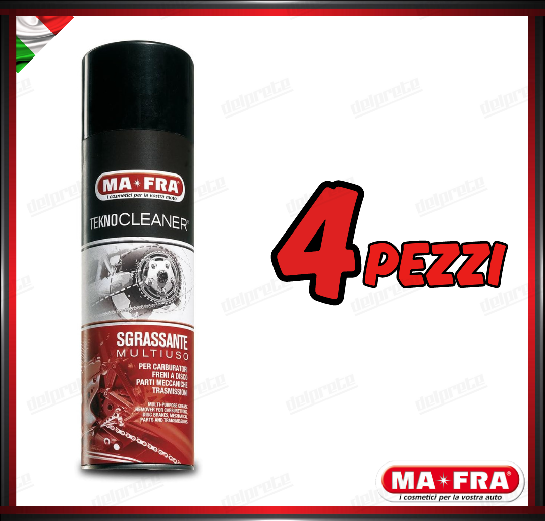 MAFRA - TECNOKLEANER SGRASSANTE MULTIUSO SPRAY 500ML PARTI MECCANICHE FRENI CARBURATORI TRASMISSIONI