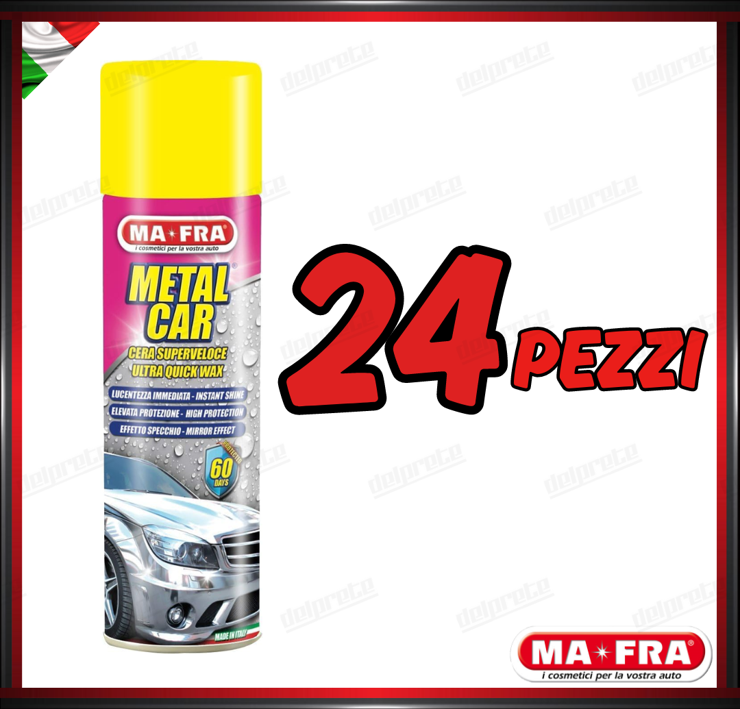 MAFRA - METAL CAR CERA SPRAY LUCIDANTE PROTETTIVO PER CARROZZERIA 500ML