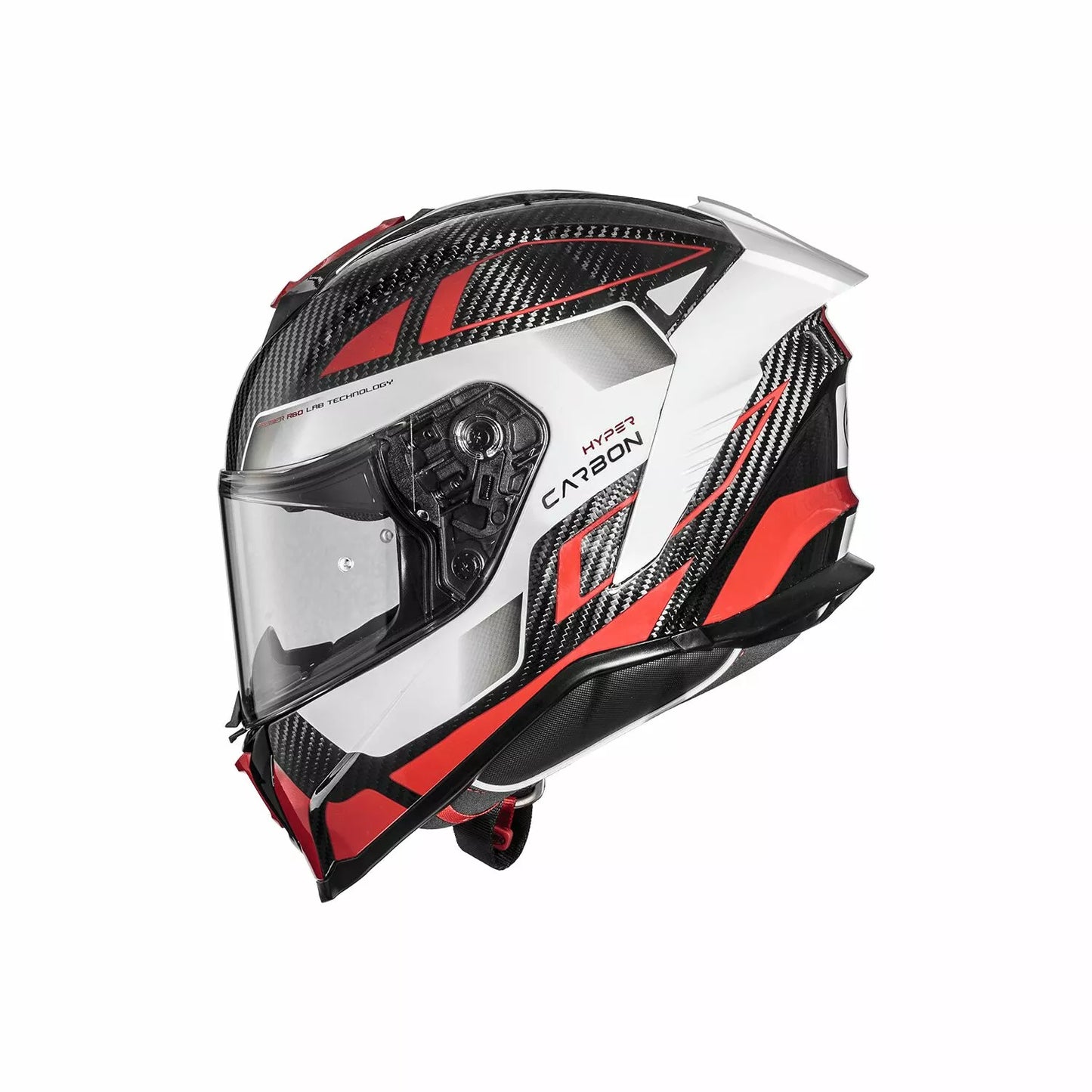 CASCO INTEGRALE - PREMIER HYPER CARBON - OMOLOGATO ECE 2206 BIANCO E ROSSO