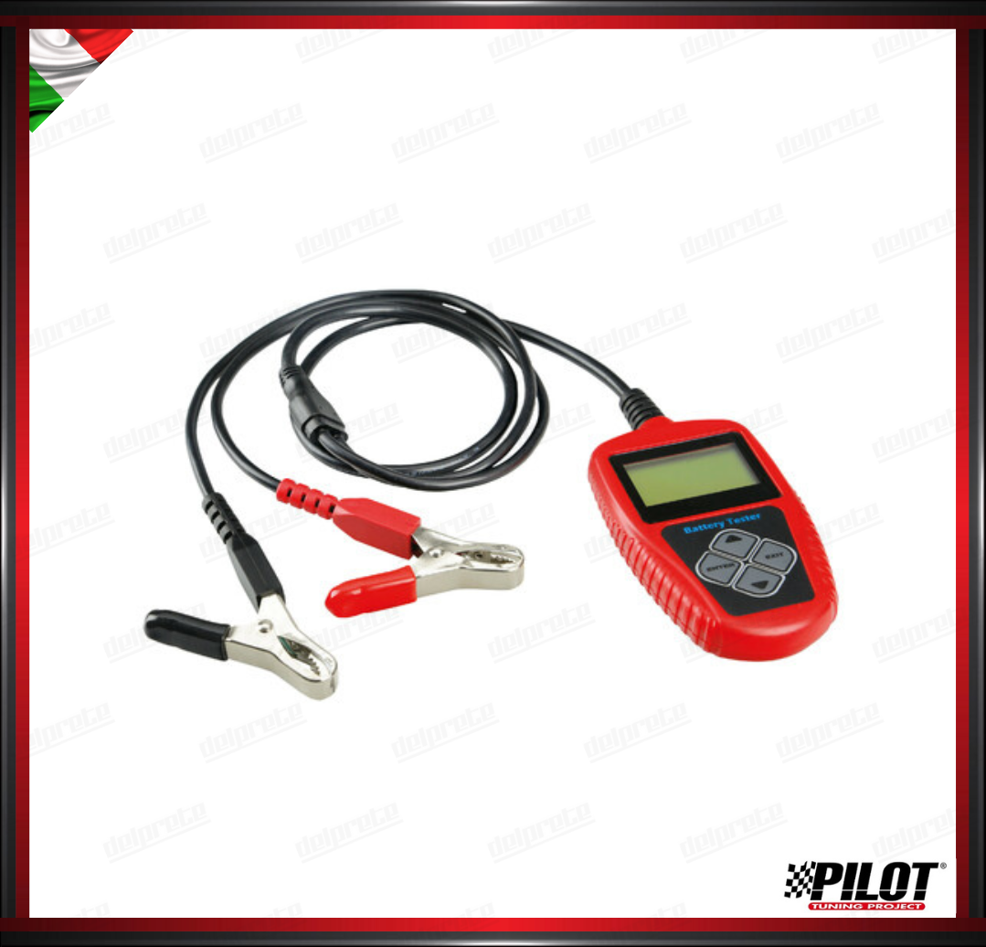TESTER PROFESSIONALE PER BATTERIE UNIVERSALE PILOT STATO BATTERIA E ALTERNATORE