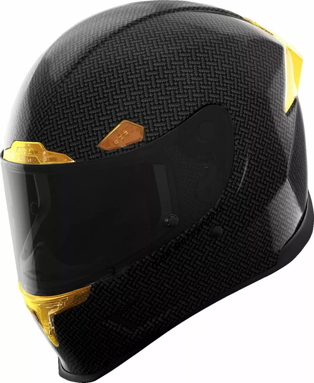 CASCO INTEGRALE - ICON AIRFRAME PRO CARBON 4 TRESS - OMOLOGATO ECE 2206 CARBONIO ORO