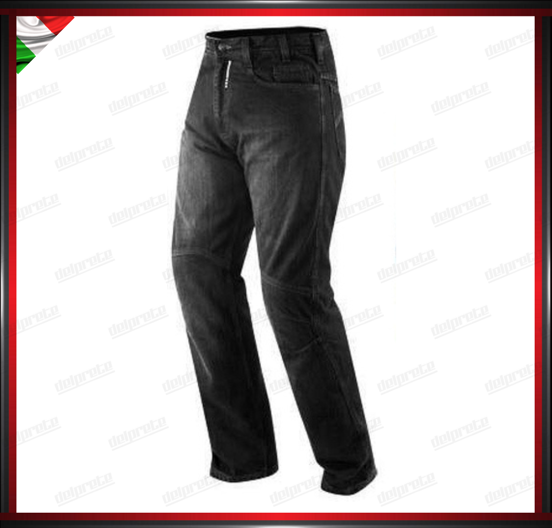 PANTALONI DI JEANS NERO MOTO TATTICI PROTEZIONI OMOLOGATE CE RINFORZI FIANCHI