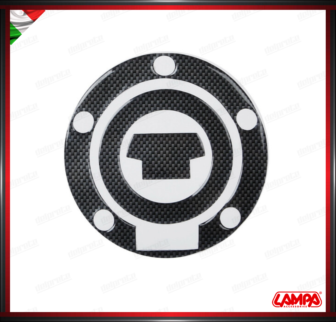 PRO TANK ADESIVO ( YAMAHA 5 FORI ) CARBON LOOK COPERTURA TAPPO CARBURANTE BENZINA LAMPA
