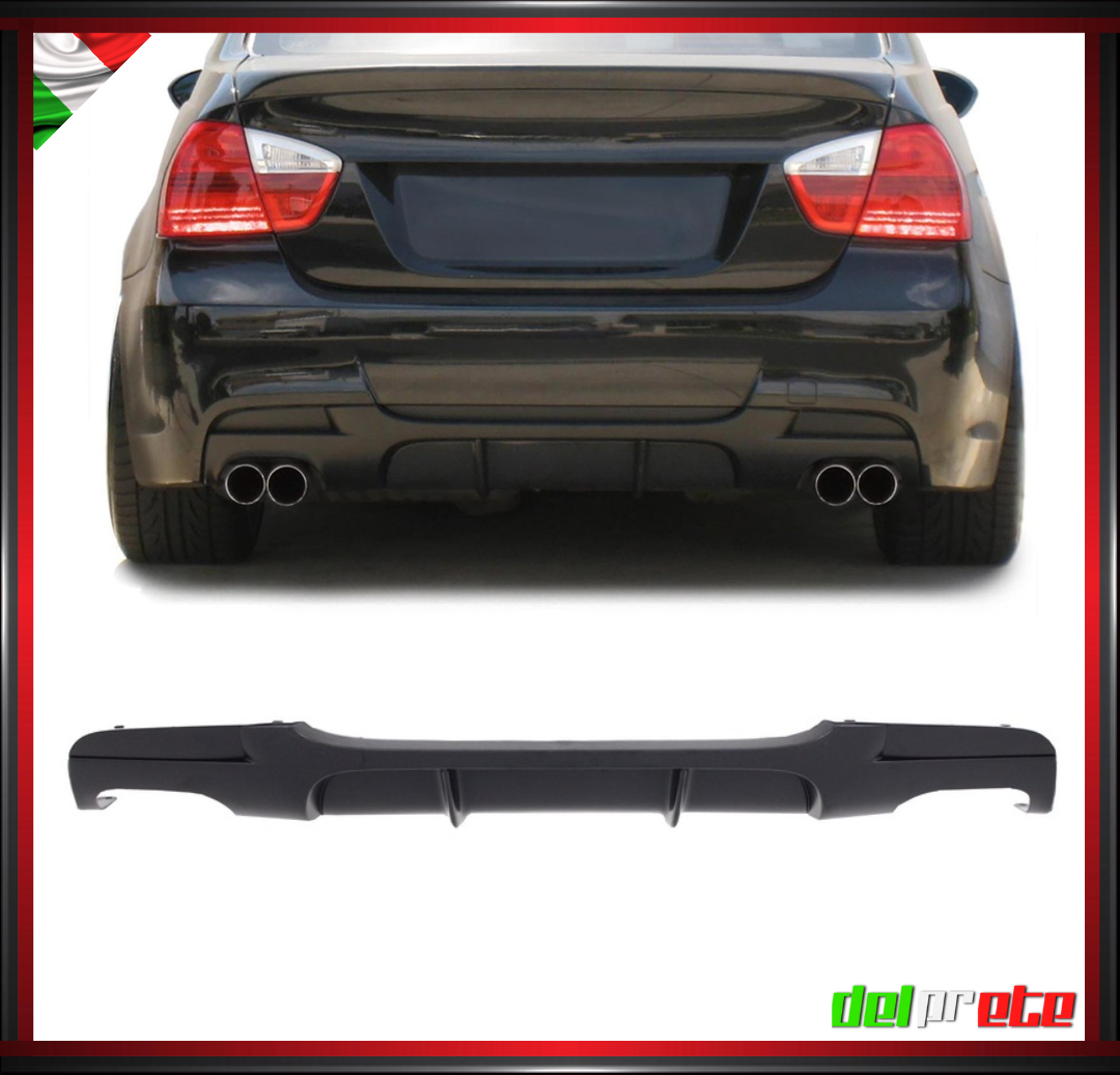 DIFFUSORE POSTERIORE 2X2 M PERFORMANCE BMW SERIE 3 E90 E91 (04-11) TUNING M-SPORT