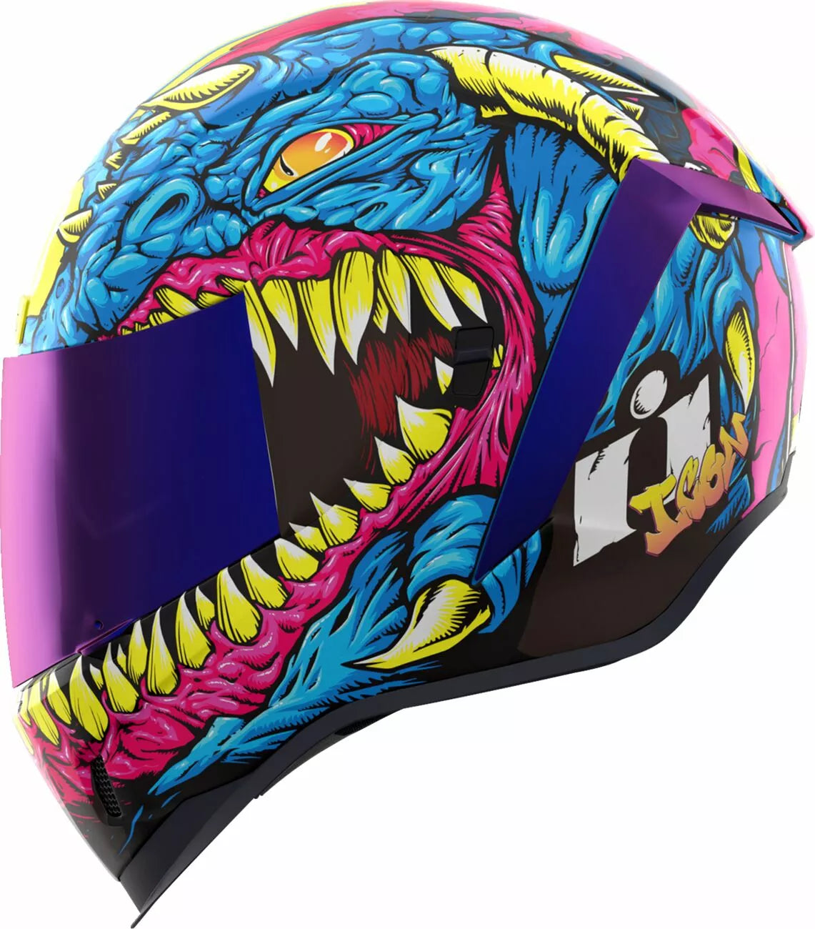 CASCO INTEGRALE - ICON AIRFORM KRYOLA KREEP MIPS - OMOLOGATO ECE 2206 BLU E VIOLA