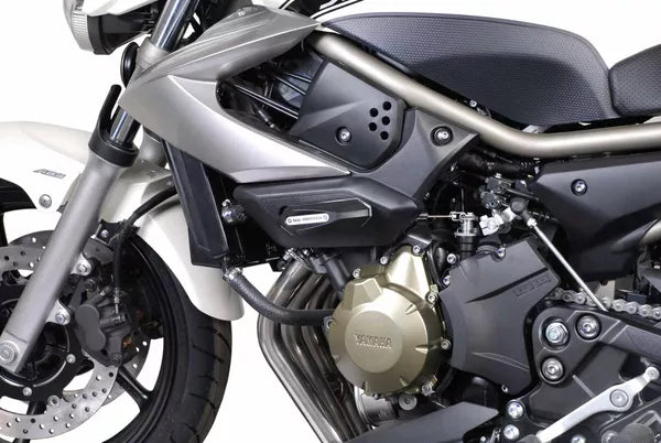 SW-MOTECH - KIT TAMPONI DI PROTEZIONE PER TELAIO NERO YAMAHA XJ6 (08-12) / XJ6 Diversion (08-)