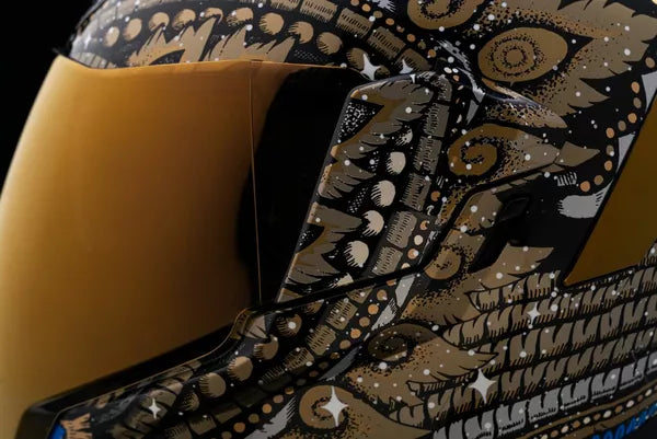 CASCO INTEGRALE - ICON AIRFLITE DAYTRIPPER ORO - ECE 2206