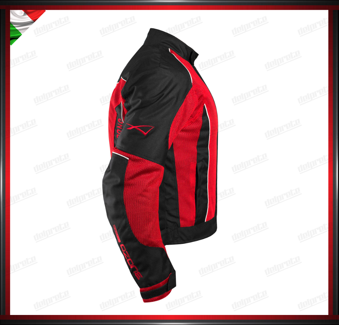 GIACCA IN TESSUTO ROSSO MESH TENICO TRASPIRANTE TRAFORATO PROTEZIONI OMOLOGATE CE