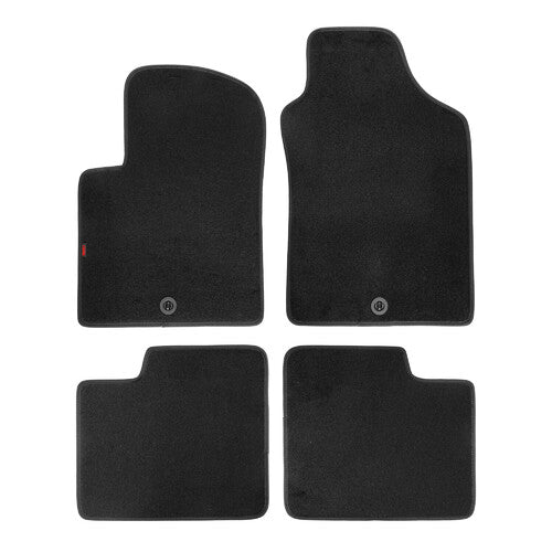 LAMPA - SET TAPPETINI IN MOQUETTE SU MISURA FIAT 500 / ABARTH 500 CON GANCI