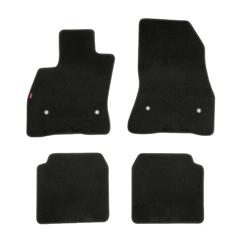 LAMPA - SET TAPPETINI IN MOQUETTE SU MISURA FIAT 500L / CROSS (06/17>12/22) CON GANCI