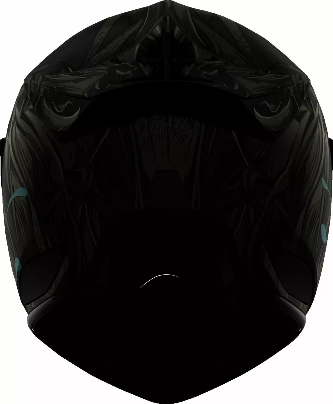 CASCO INTEGRALE - ICON DOMAIN GRAND MAW - OMOLOGATO ECE 2206 AEROGRAFATO