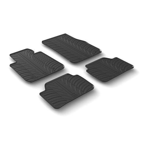 LAMPA - SET TAPPETINI IN GOMMA SU MISURA BMW SERIE 1 F20 F21 FINO AL 2019 CON GANCI