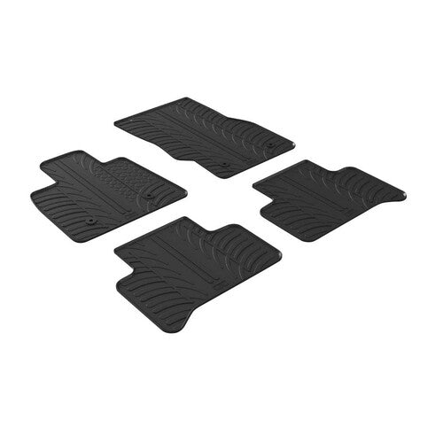 LAMPA - SET TAPPETINI IN GOMMA SU MISURA ALFA ROMEO STELVIO (03/17>) CON GANCI