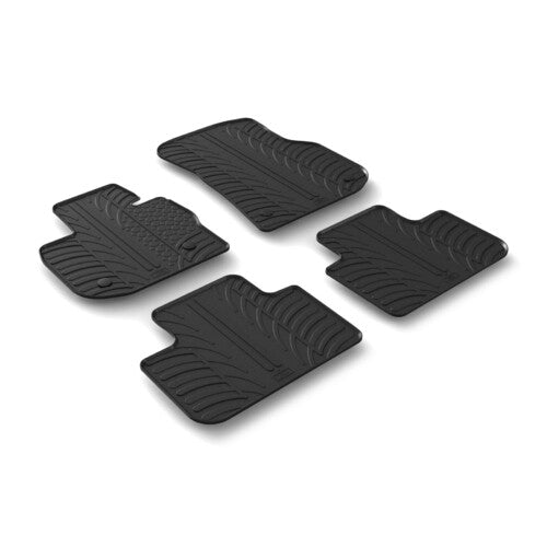 LAMPA - SET TAPPETINI IN GOMMA SU MISURA BMW X4 G02 CON GANCI