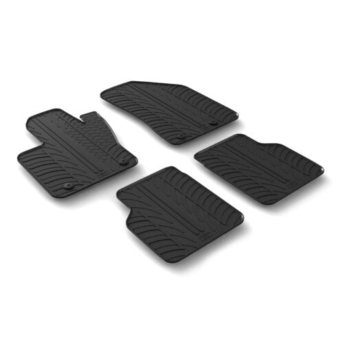 LAMPA - SET TAPPETINI IN GOMMA SU MISURA JEEP COMPASS DAL 2017 CON GANCI