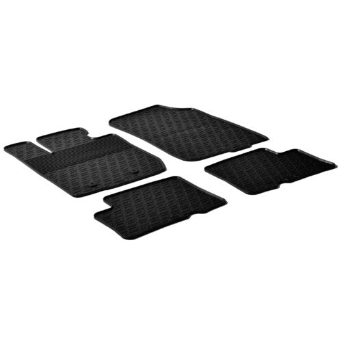 LAMPA - SET TAPPETINI IN GOMMA SU MISURA DACIA DUSTER I CON GANCI 2010-2018