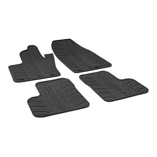 LAMPA - SET TAPPETINI IN GOMMA SU MISURA FIAT 500X CON GANCI (09/14>)
